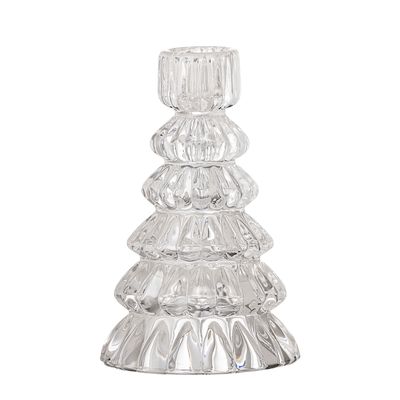 Ljusstake Klar Glas Saynab | Bloomingville