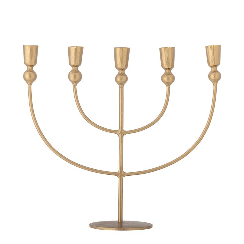 Ljusstake Guld Metall Linka | Bloomingville