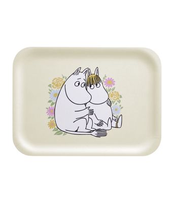 Muurla Mumin Bricka Flowers 27x20 cm