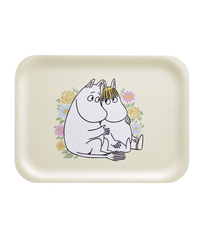 Muurla Mumin Bricka Flowers 27x20 cm