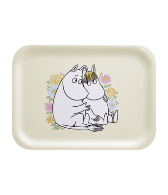 Muurla Mumin Bricka Flowers 27x20 cm