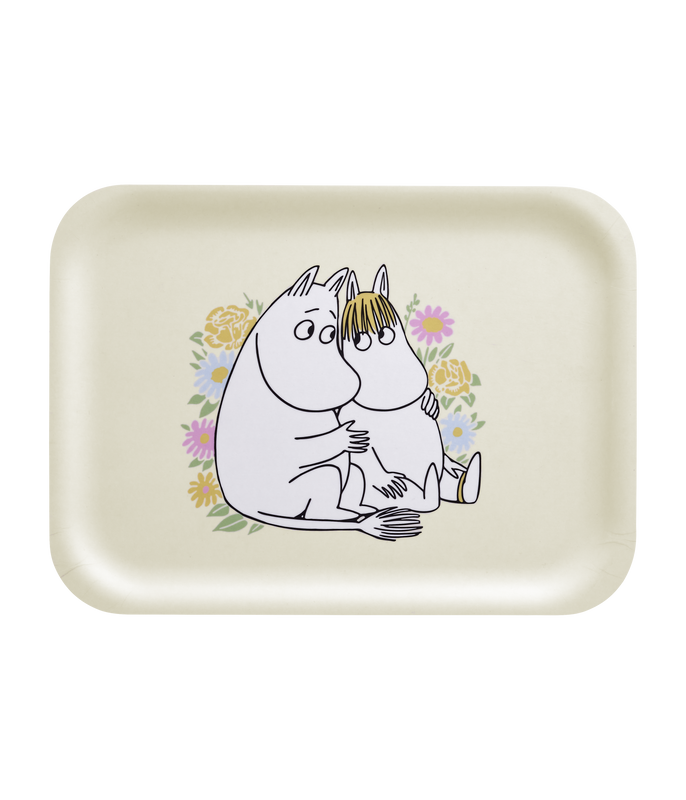Muurla Mumin Bricka Flowers 27x20 cm
