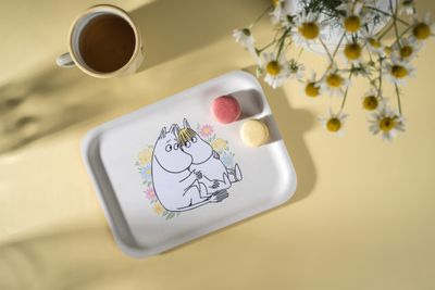 Muurla Mumin Bricka Flowers 27x20 cm