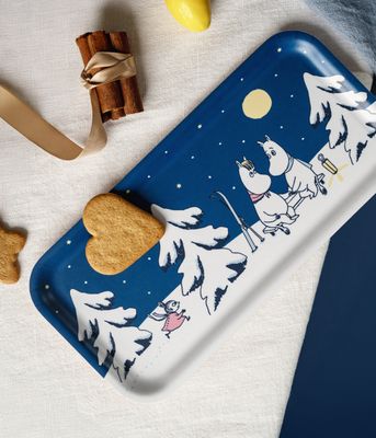 Muurla Mumin Bricka Starry Night 27x13 cm
