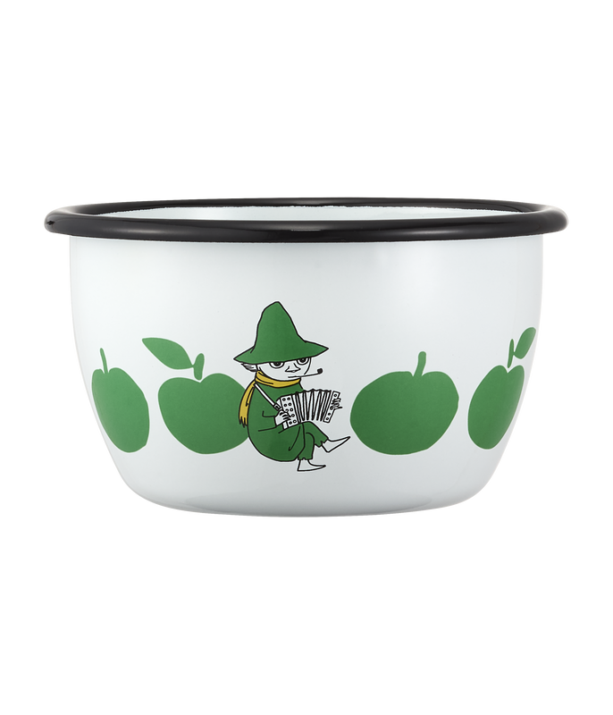 Muurla Mumin Emaljskål Joyfull Apples 6 dl