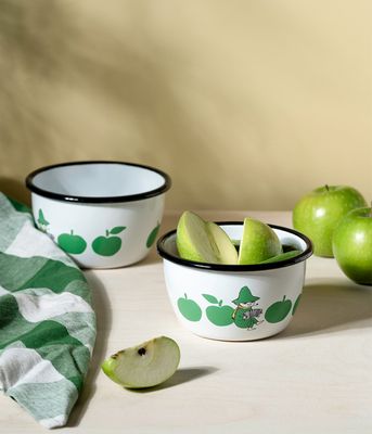 Muurla Mumin Emaljskål Joyfull Apples 6 dl