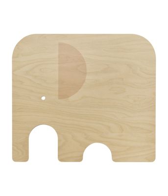 Muurla Elefant Skärbräda L, Björk/Gul
