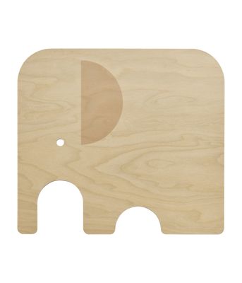 Muurla Elefant Skärbräda M, Björk/Rosa