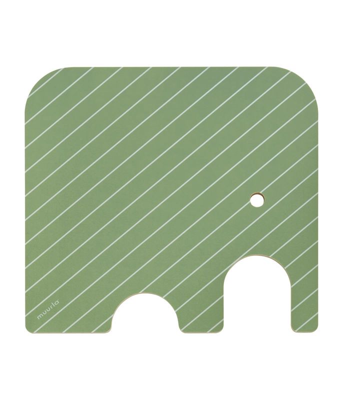 Muurla Elefant Skärbräda S, Björk/Grön