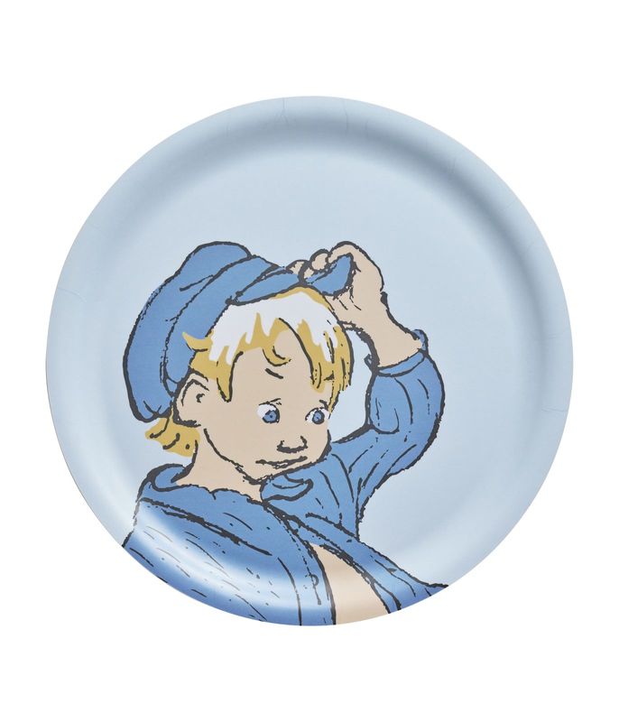 Muurla Emil Bricka Ø25 cm, Blå