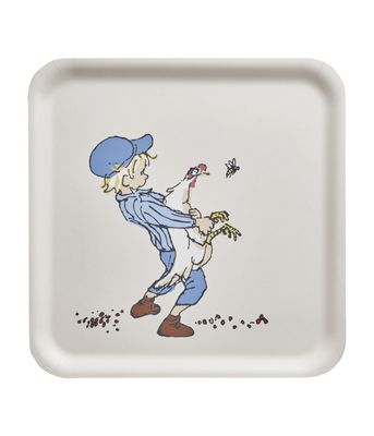 Muurla Emil Bricka Cluck Cluck 33x33 cm