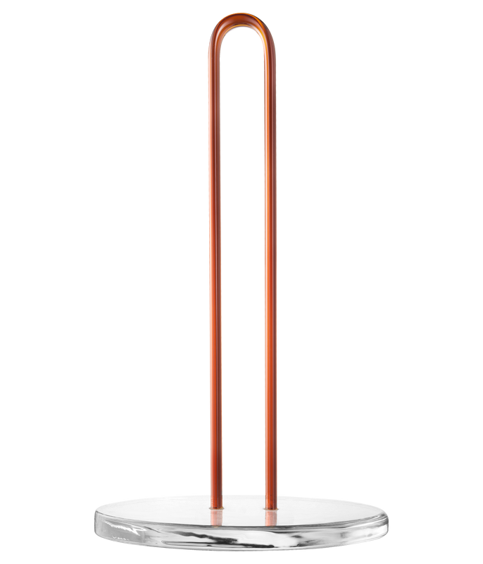 Muurla Loop Hushållspappershållare 26 cm, Klar/Bärnsten