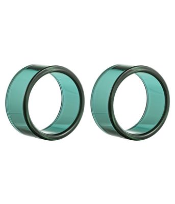 Muurla Loop Servettring 2-pack, Grönblå