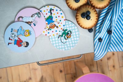 Muurla Pippi Glasunderlägg 4-pack