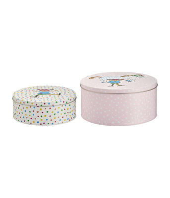 Muurla Pippi Plåtburkar 2-pack Hoppsansa / Pippi och Hästen