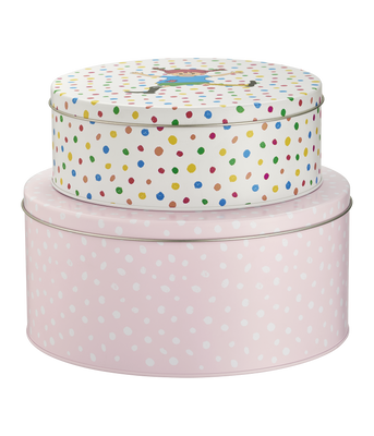Muurla Pippi Plåtburkar 2-pack Hoppsansa / Pippi och Hästen