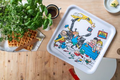 Muurla Pippi Bricka Pancakes 33x33 cm
