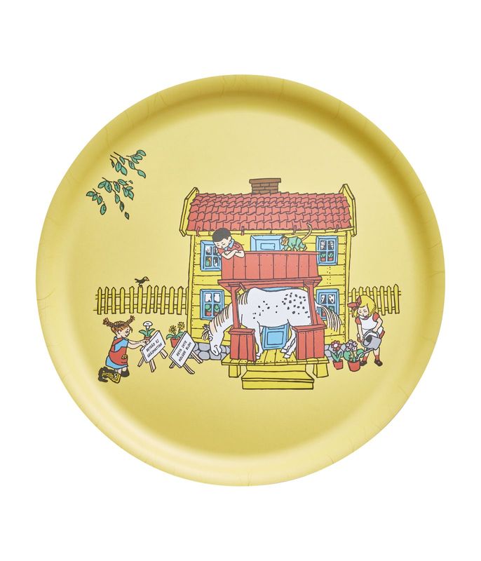 Muurla Pippi Bricka Villa Villekulla Ø35 cm