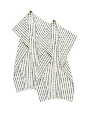 Svanefors Agata Kökshandduk 2-pack Mossa 50x70 cm