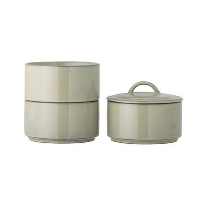 Ebba Burk m/lock Grön Stengods 940 ml in each container Bloomingville Creative