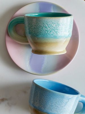 Mugg Blå Stengods Safie | Bloomingville