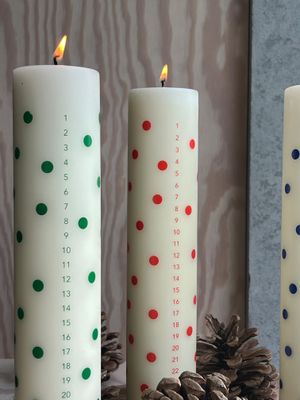 Jul Offwhite / Blå Paraffin OYOY LIVING
