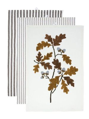 Svanefors Gaby Kökshandduk 3-pack Mörkbrun 47x70 cm