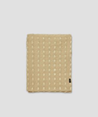 Jakobdahls Stitches Pläd 130x170 cm Beige