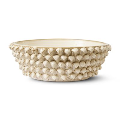 Jakobdahls Crocus S Skål 40x40x13 cm Beige