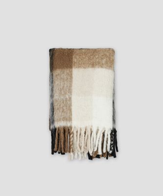 Jakobdahls Bello Grande Pläd 140x200 cm Brun/Ljusbeige