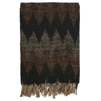 Jakobsdals Aurora Plaid Pläd 130x170 cm Svart/brun