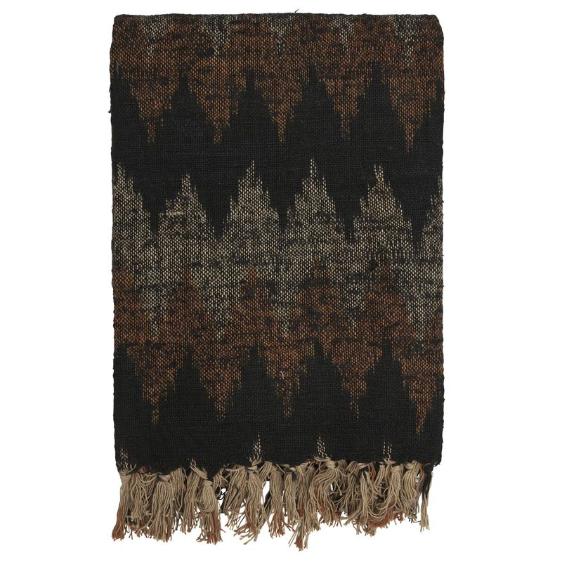 Jakobsdals Aurora Plaid Pläd 130x170 cm Svart/brun