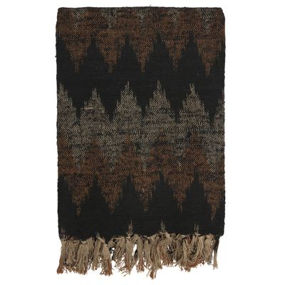 Jakobdahls Aurora Plaid Pläd 130x170 cm Svart/brun