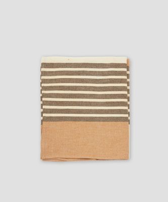 Jakobsdals Herringbone Weave Duk 150x250 cm Beige/Rost