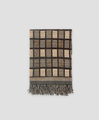 Jakobdahls Penelope Pläd 130x170 cm Svart/beige