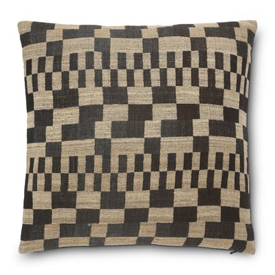 Jakobdahls Delia Kuddfodral 50x50 cm Svart/beige