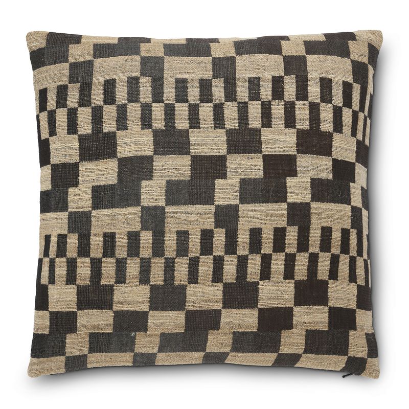 Jakobdahls Delia Kuddfodral 50x50 cm Svart/beige