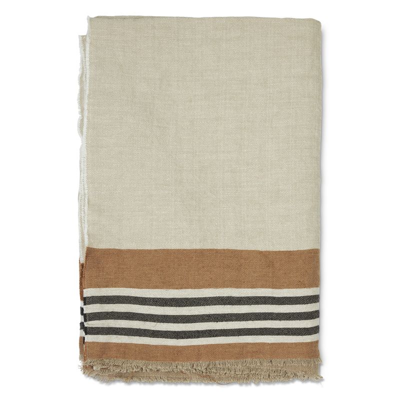 Jakobdahls Linna beige Pläd 130x170 cm