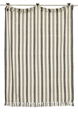 Jakobsdals Lane white Pläd 130x170 cm Svart/Vit
