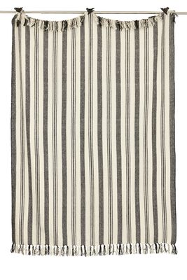 Jakobdahls Lane white Pläd 130x170 cm Svart/Vit