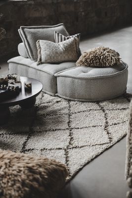 Jakobdahls Haven Sittpuff 115x58x42 cm Grå