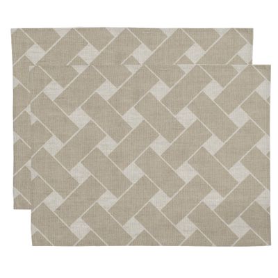 Korg Xl, Bordstablett, Natur/Taupe, 45X34Cm 2-Pack