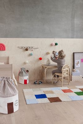 OYOY Schackmatta Flerfärgad Bomull Ø84 cm