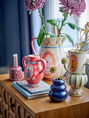 Vas Röd Stengods Odina | Bloomingville