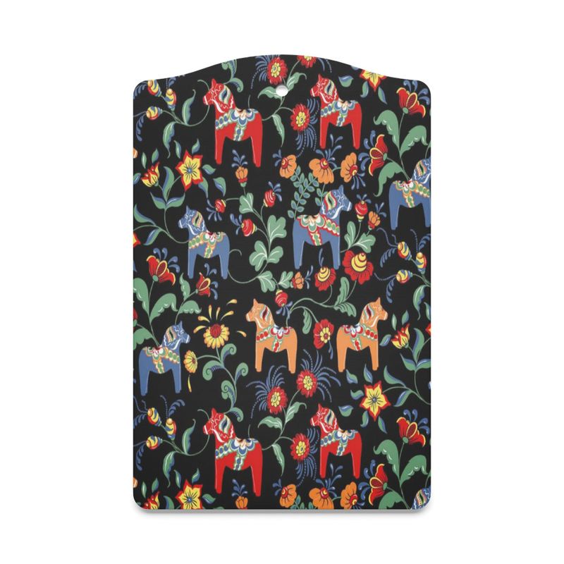 Leksand svart/multi serveringsbräda Arvidssons Textil