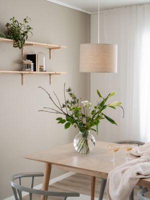 PR Home Sara Taklampa Linne Natur 35cm