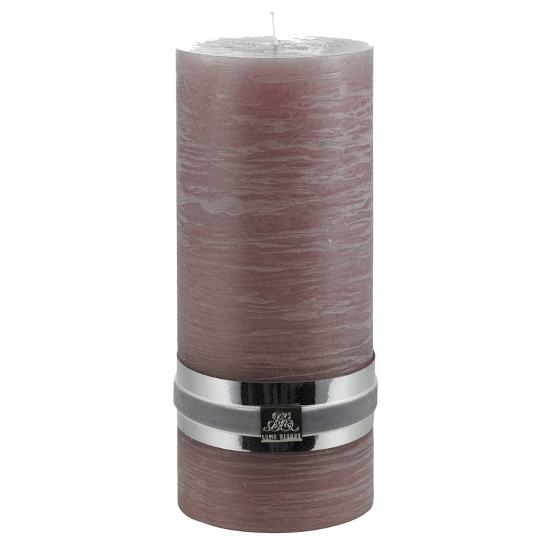 Blockljus Rustic Dammig Aubergine Paraffin Lene Bjerre