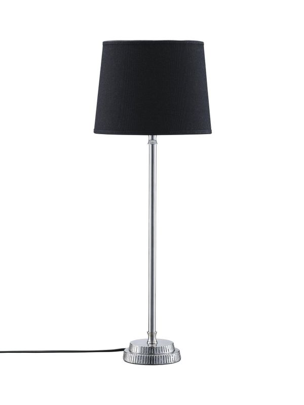 Kent Bordslampa med Svart Skärm 59cm Silver | PR Home