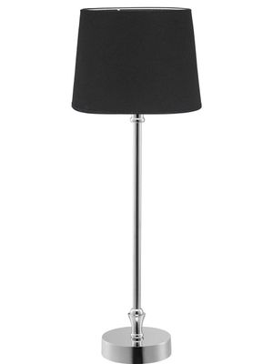 PR Home Liam Bordslampa med Svart Skärm 59 cm Silver