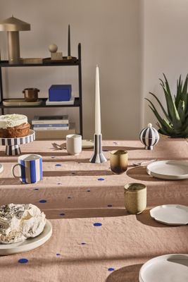 Nori Duk Terrakotta/Blå Bomull Oyoy Living L260cm